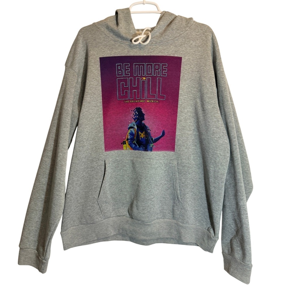 Be More Chill The Broadway Musical‎ Hoodie Gray Graphic Sweatshirt XL